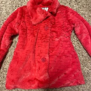 Little girls fur coat